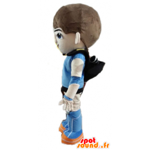 Mascote super-herói futurista menino - MASFR028505 - super-herói mascote