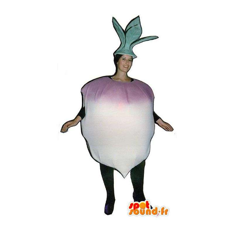 Mascot gigante nabo. Nabo vestuario - MASFR007226 - Mascota de verduras