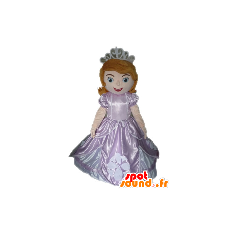 Roodharige prinses in roze jurk Mascot - MASFR028511 - Human Mascottes