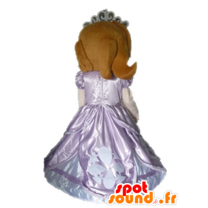 Mascotte de princesse rousse en robe rose - MASFR028511 - Mascottes Humaines