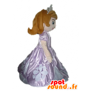 Principessa rossa in abito rosa Mascot - MASFR028511 - Umani mascotte