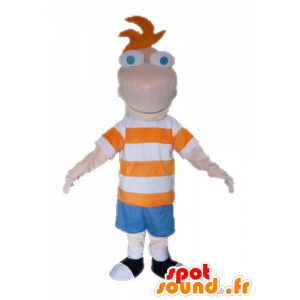 Phineas mascote, série de TV Phineas e Ferb - MASFR028512 - Celebridades Mascotes