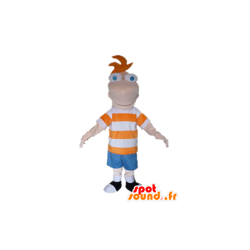 Phineas mascot, TV series Phineas and Ferb - MASFR028512 - Mascots famous characters