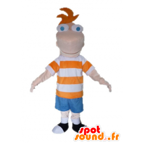 Phineas mascot, TV series Phineas and Ferb - MASFR028512 - Mascots famous characters