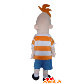 Phineas mascot, TV series Phineas and Ferb - MASFR028512 - Mascots famous characters