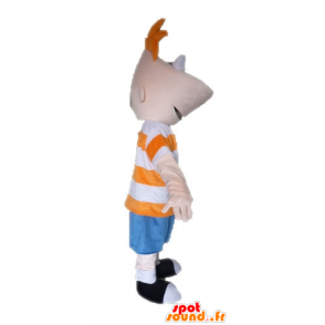 Phineas mascot, TV series Phineas and Ferb - MASFR028512 - Mascots famous characters