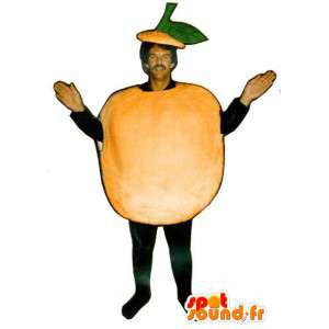 Riesen-orange-Maskottchen. Kostüm Apfel - MASFR007228 - Obst-Maskottchen