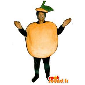 Mascot laranja gigante. traje de maçã - MASFR007228 - frutas Mascot