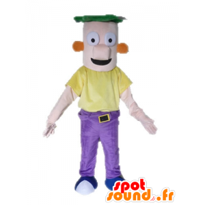Mascot Ferb, tv-serie Phineas en Ferb - MASFR028513 - Celebrities Mascottes