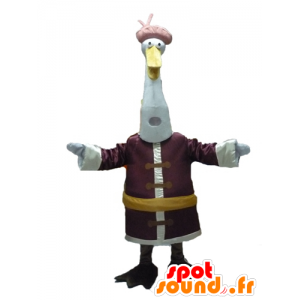 Mascot Crane lintu piirretty Kung Fu Panda - MASFR028514 - julkkikset Maskotteja