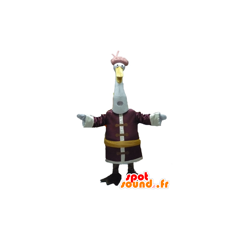 Mascot crane bird cartoon Kung Fu Panda - MASFR028514 - Mascots famous characters