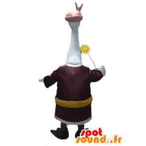 Mascotte de Grue, oiseau du dessin animé Kung Fu Panda - MASFR028514 - Mascottes Personnages célèbres