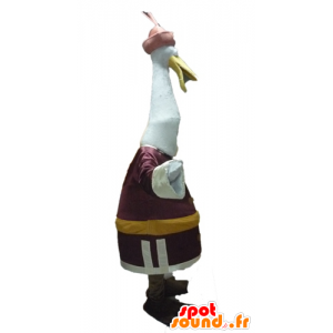 Mascotte de Grue, oiseau du dessin animé Kung Fu Panda - MASFR028514 - Mascottes Personnages célèbres