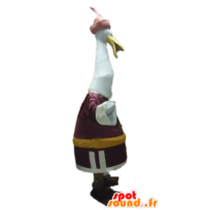 Mascotte della gru uccello cartone animato Kung Fu Panda - MASFR028514 - Famosi personaggi mascotte