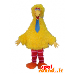 Big Bird maskot, berømte gule fuglen fra Sesame Street - MASFR028521 - kjendiser Maskoter