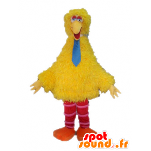 Big Bird maskotti, kuuluisa keltainen lintu Seesamtie - MASFR028521 - julkkikset Maskotteja