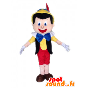 Mascot av Pinocchio, den berømte dukke tegneserie - MASFR028523 - kjendiser Maskoter