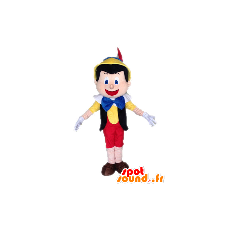 Mascot van Pinocchio, de beroemde pop cartoon - MASFR028523 - Celebrities Mascottes