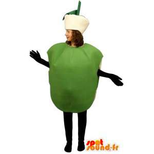 Reusachtige groene appel mascotte - MASFR007231 - fruit Mascot