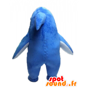 Mascot in blue and white shark, giant - MASFR028528 - Mascots shark