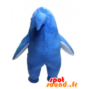 Maskottchen in blauen und weißen Hai, Riesen - MASFR028528 - Maskottchen-Hai