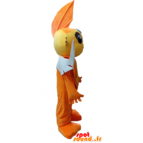 Amarela que voa mascote peixe e laranja - MASFR028530 - mascotes peixe