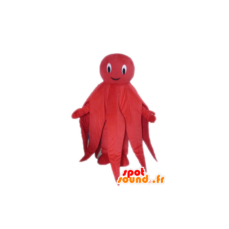 Mascot Krake, rote Krake, Riesen - MASFR028533 - Maskottchen-Fisch