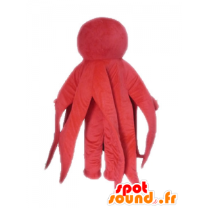 Mascotte de pieuvre, de poulpe rouge, géant - MASFR028533 - Mascottes Poisson