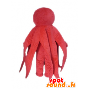 Mascot octopus, rode octopus, reuze - MASFR028533 - Fish Mascottes