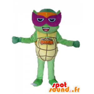 Mascot green turtle, ninja turtle - MASFR028534 - Mascots famous characters