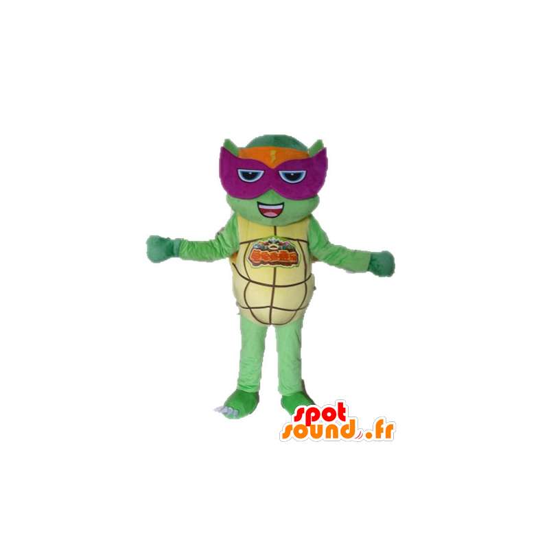 Mascot green turtle, ninja turtle - MASFR028534 - Mascots famous characters