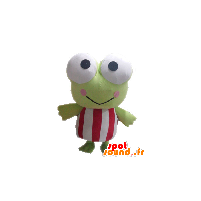 Mascot grüner Frosch, riesig, lustig - MASFR028537 - Maskottchen-Frosch