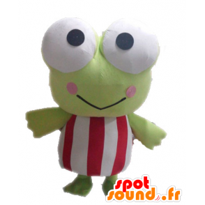 Mascotte rana verde, gigante, divertente - MASFR028537 - Rana mascotte