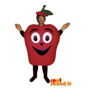 Costume de pomme rouge. Déguisement de pomme - MASFR007235 - Mascotte de fruits