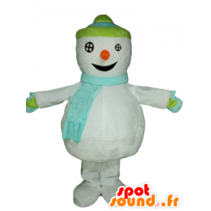 Snowman mascot giant snow. Winter mascot - MASFR028540 - Christmas mascots