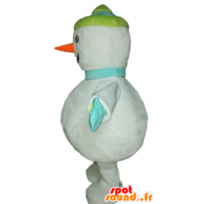 Snowman mascot giant snow. Winter mascot - MASFR028540 - Christmas mascots