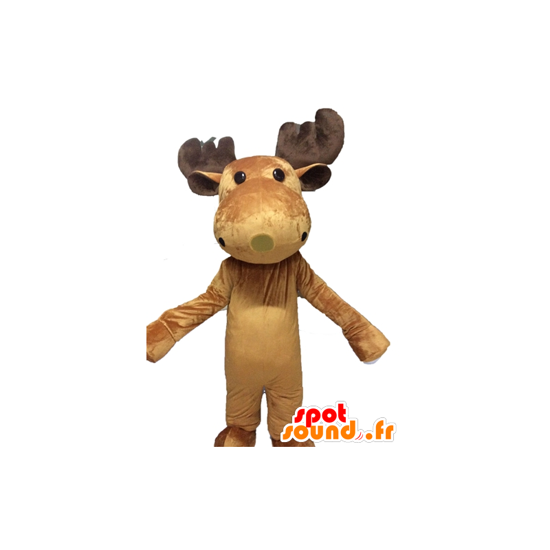 Mascot Elche, Karibus. Riesen Rentier Maskottchen - MASFR028541 - Tiere des Waldes