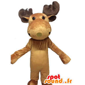 Mascot moose, caribou. Giant reindeer mascot - MASFR028541 - Animals of the forest