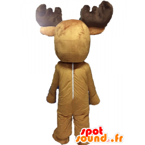 Mascotte d'élan, de caribou. Mascotte de renne géante - MASFR028541 - Animaux de la forêt