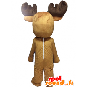 Mascot moose, caribou. Giant reindeer mascot - MASFR028541 - Animals of the forest