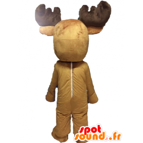 Mascot Elche, Karibus. Riesen Rentier Maskottchen - MASFR028541 - Tiere des Waldes