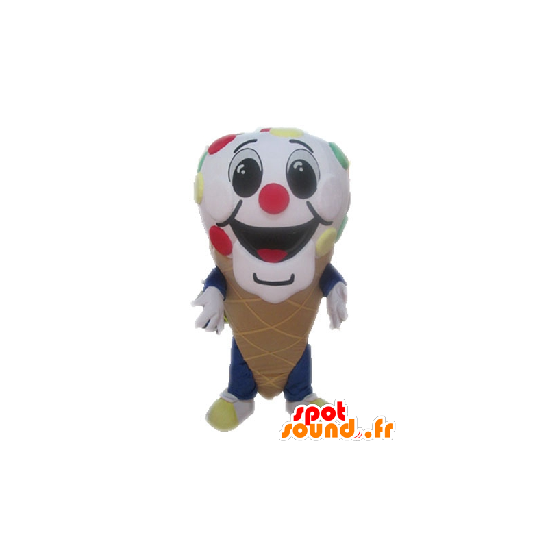 Cone Mascot giant ice. Mascot ice - MASFR028543 - Fast food mascots