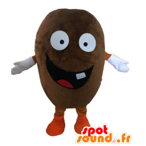 Coffee Bean Mascot. giganten kakao bønne maskot - MASFR028545 - Fast Food Maskoter