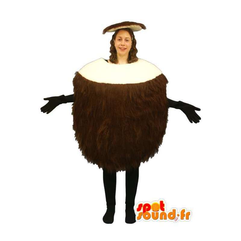 Kæmpe kokosmaskot - Spotsound maskot kostume