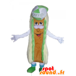 Giant mascotte panino. mascotte hot dog - MASFR028547 - Mascotte di fast food