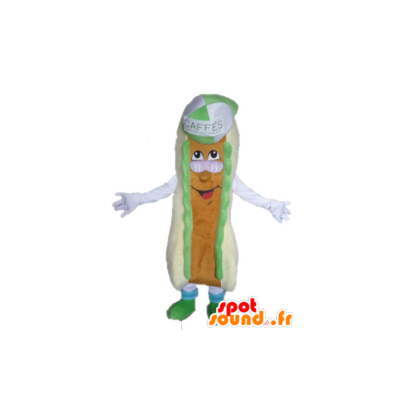 Giant mascotte panino. mascotte hot dog - MASFR028547 - Mascotte di fast food