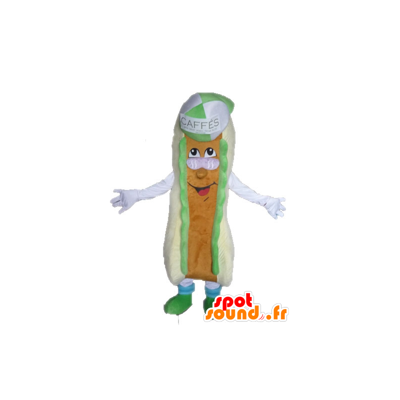 Giant sandwich mascot. hot dog mascot - MASFR028547 - Fast food mascots