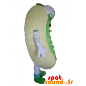 Giant mascotte panino. mascotte hot dog - MASFR028547 - Mascotte di fast food