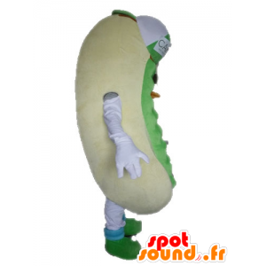 Riesen-Sandwich-Maskottchen. Hot-Dog-Maskottchen - MASFR028547 - Fast-Food-Maskottchen