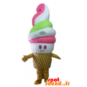 Mascot gelato gigante. Gigante Cone Mascot - MASFR028548 - Rápido Mascotes Food